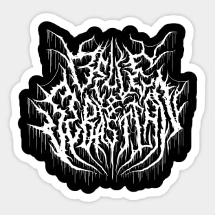 Belle & Sebastian Death Metal Logo Sticker